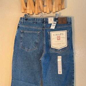 NWT CHAPS RALPH LAUREN Genuine Denim Relaxed Fit Roomy Fit Wider Thigh